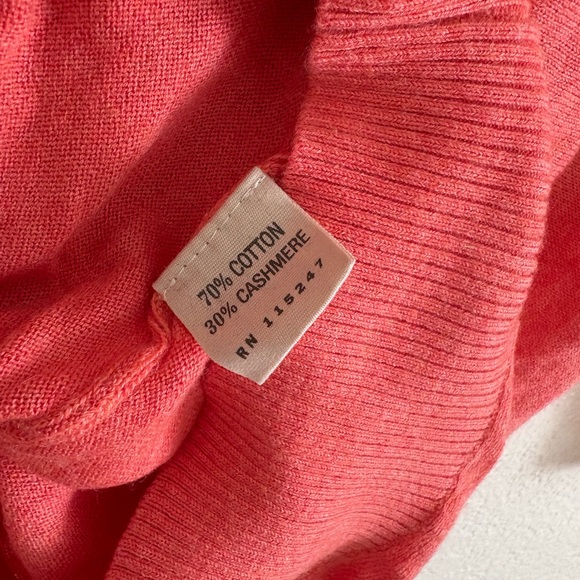 RUEHL NO. 925‎ Greenwich St. V-Neck LS Cashmere Knit Sweater Preppy Minimalist - Picture 5 of 5